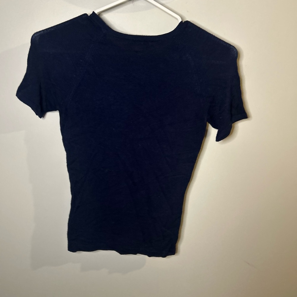 Jacob Deep Blue Fitted Tee - Picture 2 of 5